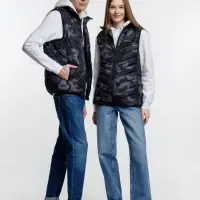 Жилет с подогревом Thermalli Valmorel, серый камуфляж, размер XXL