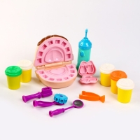 Набор теста для лепки &laquo;Стоматолог&raquo; 5 баночек по 60 г