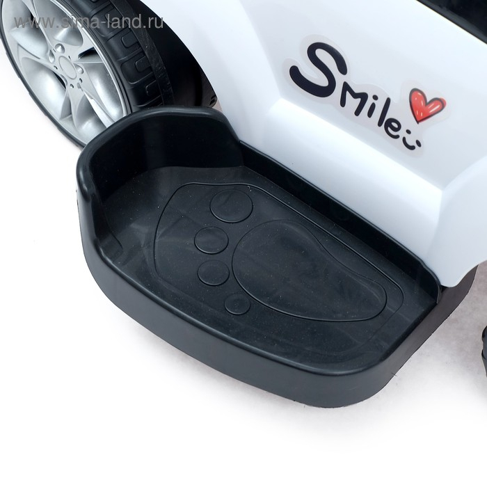 Толокар-каталка &laquo;Тачка&raquo;, с родительской ручкой, цвет белый