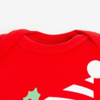 Боди детское Крошка Я &laquo;Новогодние зверята&raquo;, рост 80-86 см, цвет красный