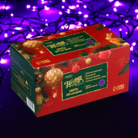 Гирлянда &laquo;Нить&raquo; 20 м, IP44, тёмная нить, 200 LED, свечение фиолетовое, 8 режимов, 220 В