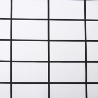 Штора для ванной Этель "Клетка", цв. белый, 180х180 см, полиэстер