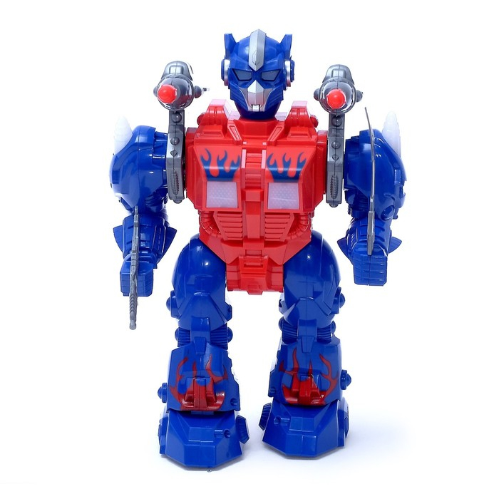Робот «Оптимус», ходит, стреляет, световые и звуковые эффекты, работает от батареек Робот «Оптимус», ходит, стреляет, световые и звуковые эффекты, работает от батареек