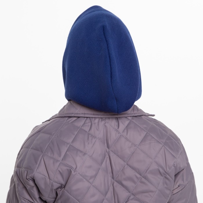 Шапка (капор) женский, цвет индиго, размер 54-58 Шапка (капор) женский, цвет индиго, размер 54-58