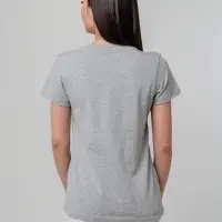 Футболка женская T-bolka Stretch Lady, серый меланж, размер S