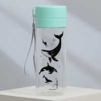 Бутылка для воды с подвесом &laquo;Киты&raquo;, 600 мл