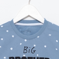 Пижама детская для мальчика KAFTAN Brother, р.30 (98-104), серо-голубой Пижама детская для мальчика KAFTAN Brother, р.30 (98-104), серо-голубой