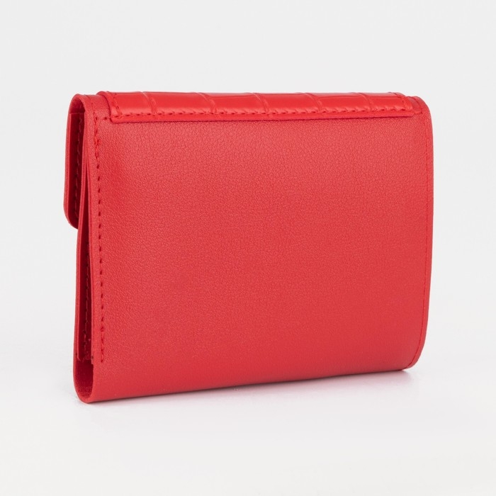 Кошелёк женский на кнопке, цвет красный Кошелёк женский на кнопке, цвет красный