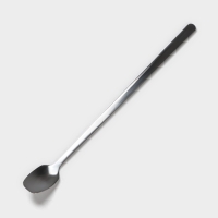 Кружка керамическая с ложкой «Абстракт», 400 мл, цвет чёрный и белый Кружка керамическая с ложкой «Абстракт», 400 мл, цвет чёрный и белый