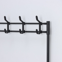 Вешалка - стойка напольная для одежды LaDо́m, полки для обуви, 4 яруса, 60&times;26&times;155 см, цвет чёрный