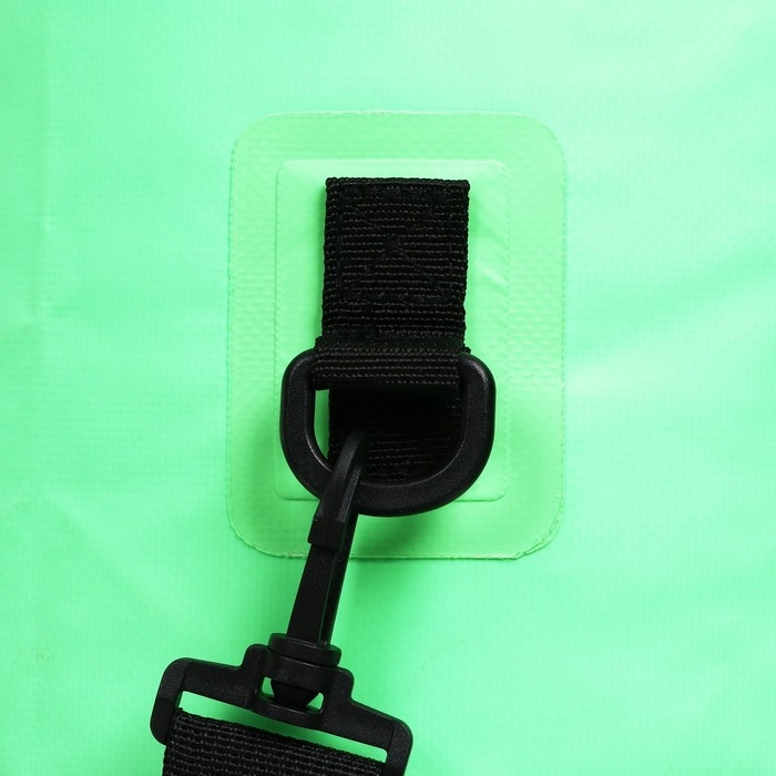 Гермомешок YUGANA, ПВХ, водонепроницаемый 20 литров, один ремень, зеленый Гермомешок YUGANA, ПВХ, водонепроницаемый 20 литров, один ремень, зеленый