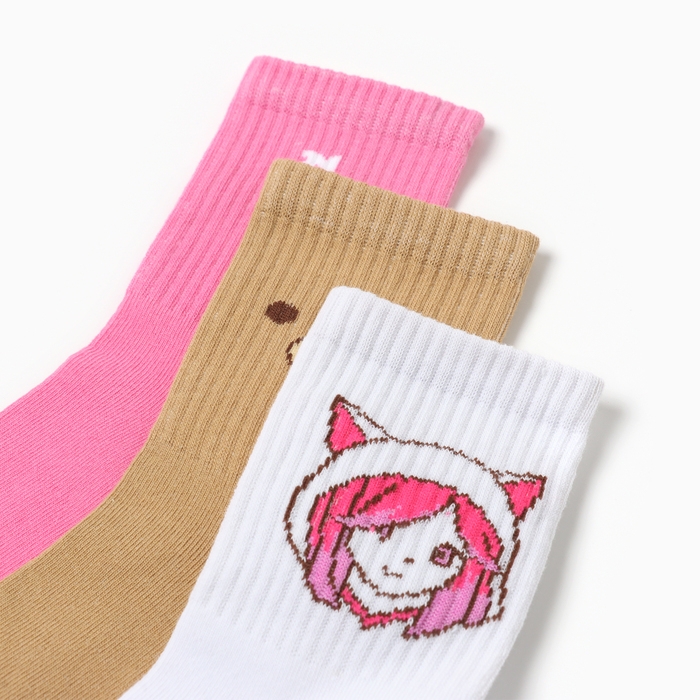 Подарочный набор термос и носки 3 пары KAFTAN "Аниме", р. 37-39 (23-25 см)