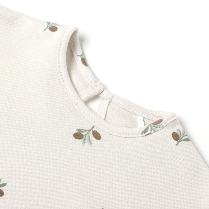 Футболка с рюшами Крошка Я Olives, р. 86-92, молочный