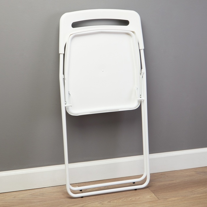 Стул складной, белый
