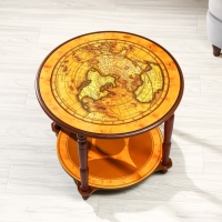 Столик декоративный "Старинная карта" 60х60х49 см
