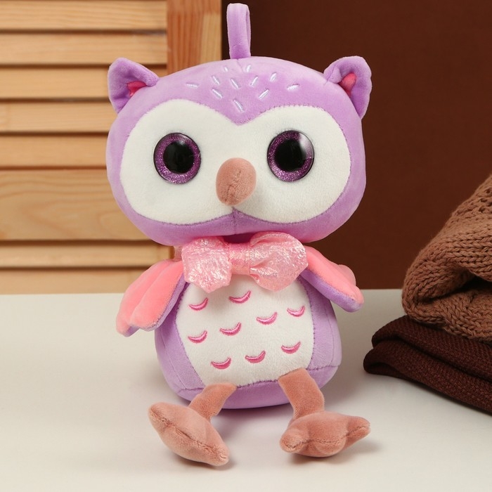 Мягкая игрушка &laquo;Совёнок&raquo;, 23 см, цвет фиолетовый