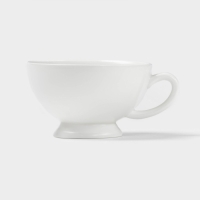 Чайная пара фарфоровая Magistro &laquo;Бланш&raquo;, 2 предмета: чашка 250 мл, блюдце d=15,5 см, цвет белый