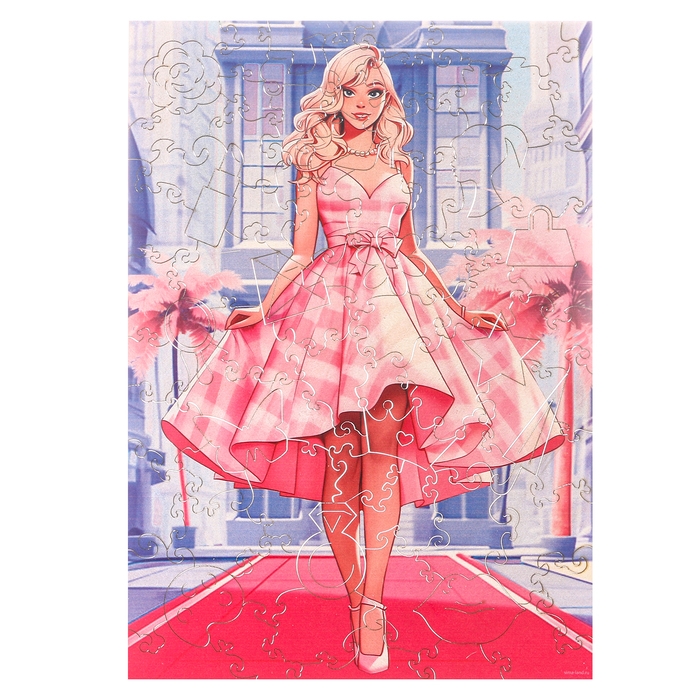 Пазл деревянный фигурный &laquo;Любимая кукла&raquo;, 80 элементов