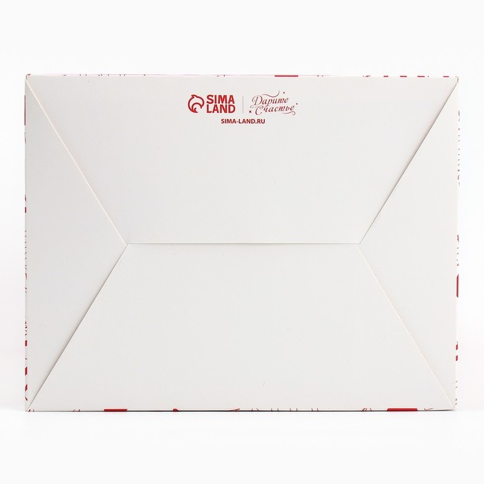 Коробка подарочная складная с 3D эффектом, упаковка, &laquo;Love you&raquo;, 18 х 14 х 23 см