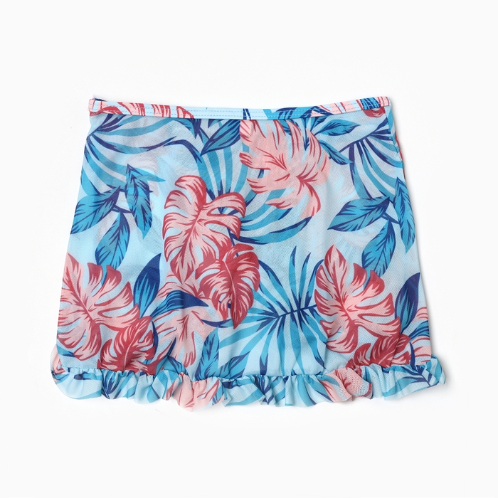 Купальник раздельный для девочек, цвет голубой, рост 116-122 см