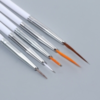 Набор кистей для наращивания и дизайна ногтей, 15 шт, цвет белый Набор кистей для наращивания и дизайна ногтей, 15 шт, цвет белый