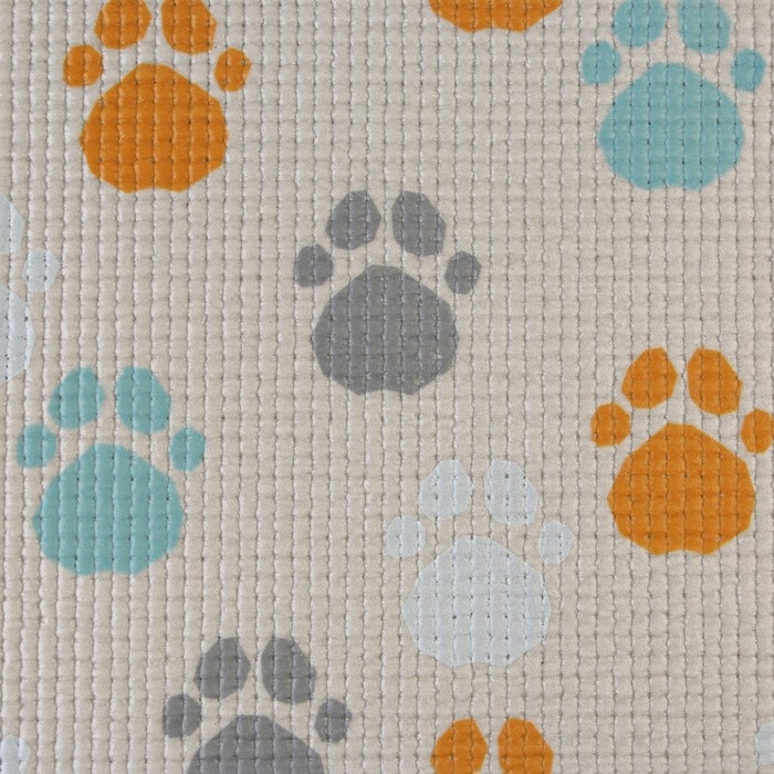 Коврик под миску &laquo;Лапки светлые&raquo;, 52х38х0,3см