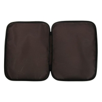 Папка с ручками текстильная А4, 350 х 270 х 20 мм, Calligrata "Офис", нейлон 600D, двуцветный кант, коричневая