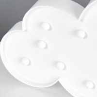 Ночник "Облачко" 11хLED батарейки 2хАА МИКС 29х3х18 см RISALUX Ночник "Облачко" 11хLED батарейки 2хАА МИКС 29х3х18 см RISALUX