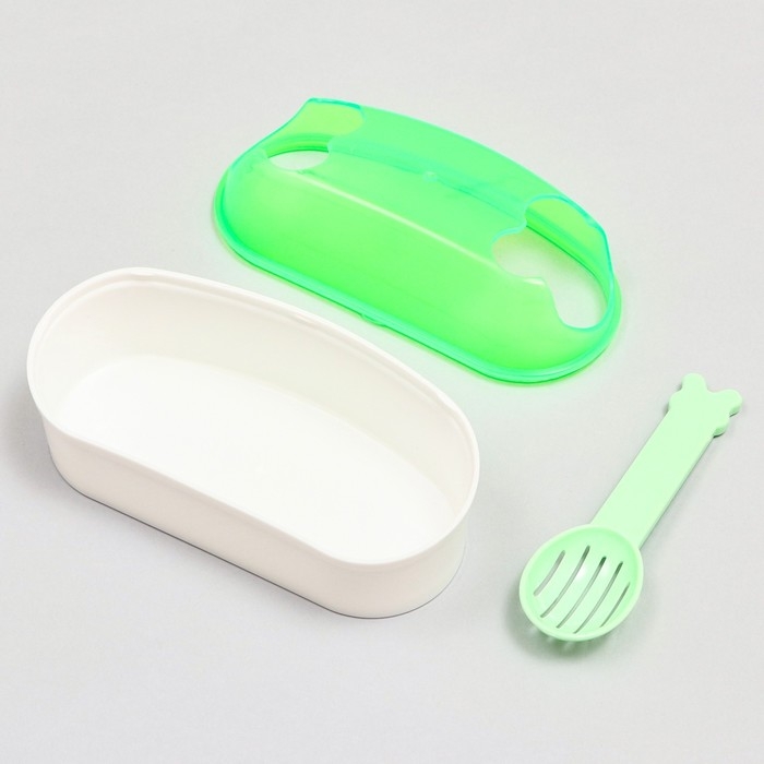 Туалет-туннель с лопаткой для грызунов "Пижон", 14,5 х 7 х 7 см, зелёный