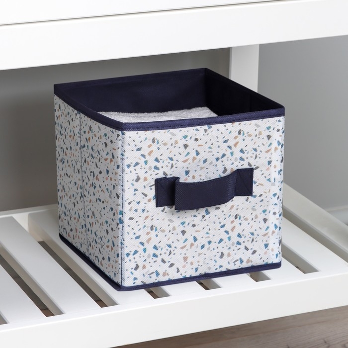 Короб для хранения Доляна &laquo;Мармелад&raquo;, 19&times;19&times;19 см, цвет белый