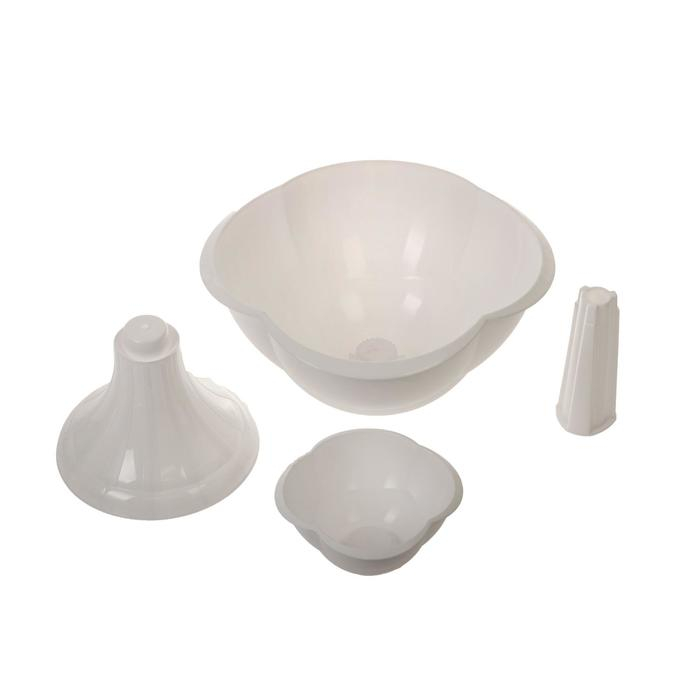 Клумба пластиковая, 2 яруса, d = 27–55 см, h = 60 см, белая, «Водопад» Клумба пластиковая, 2 яруса, d = 27–55 см, h = 60 см, белая, «Водопад»