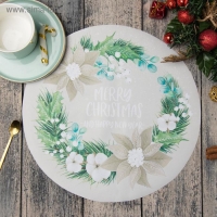 Салфетка новогодняя на стол &laquo;Beautiful Сhristmas&raquo;, 30х30 см, оксфорд, полиэстер