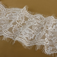 Кружево реснички, 170 мм &times; 3 &plusmn; 0,5 м, цвет белый