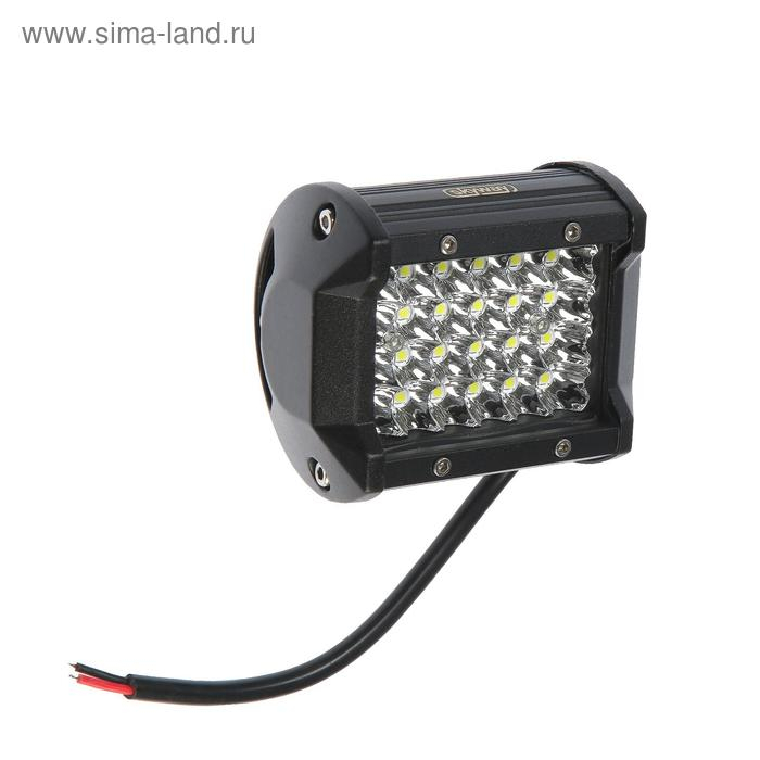 Фара светодиодная Skyway OFF ROAD, прямоугольная, 12/24 В, 72 Вт, 24 диода, 95 х 75 мм Фара светодиодная Skyway OFF ROAD, прямоугольная, 12/24 В, 72 Вт, 24 диода, 95 х 75 мм