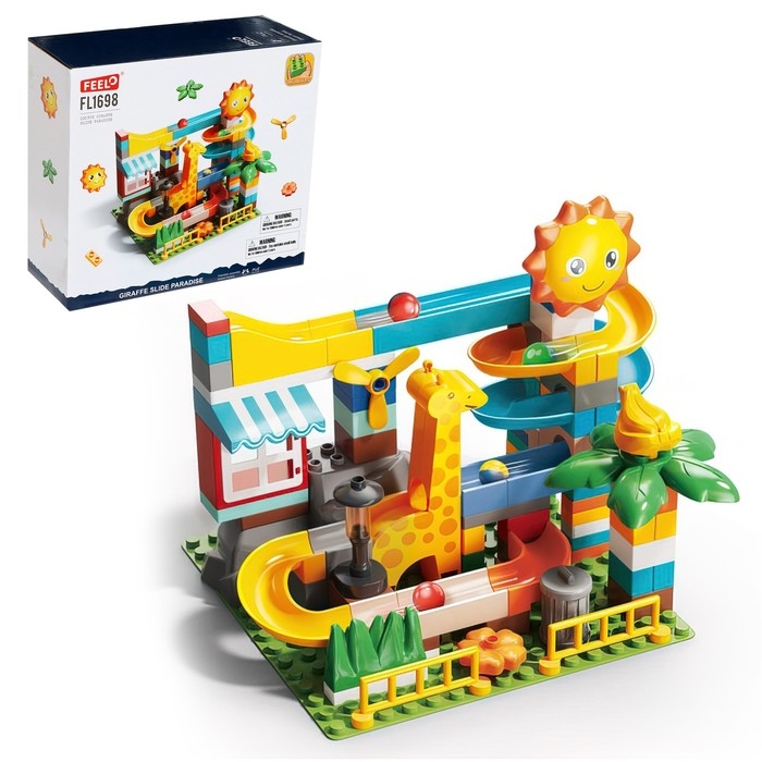 Конструктор Шарики &laquo;Зоо-горка&raquo;, 100 деталей