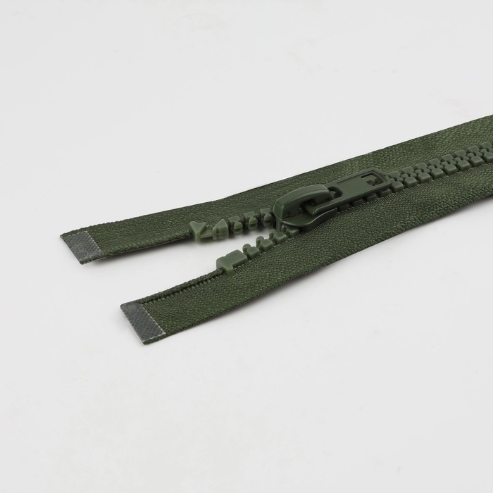 Молния &laquo;Трактор&raquo;, №8, разъёмная, замок автомат, 100 см, цвет хаки