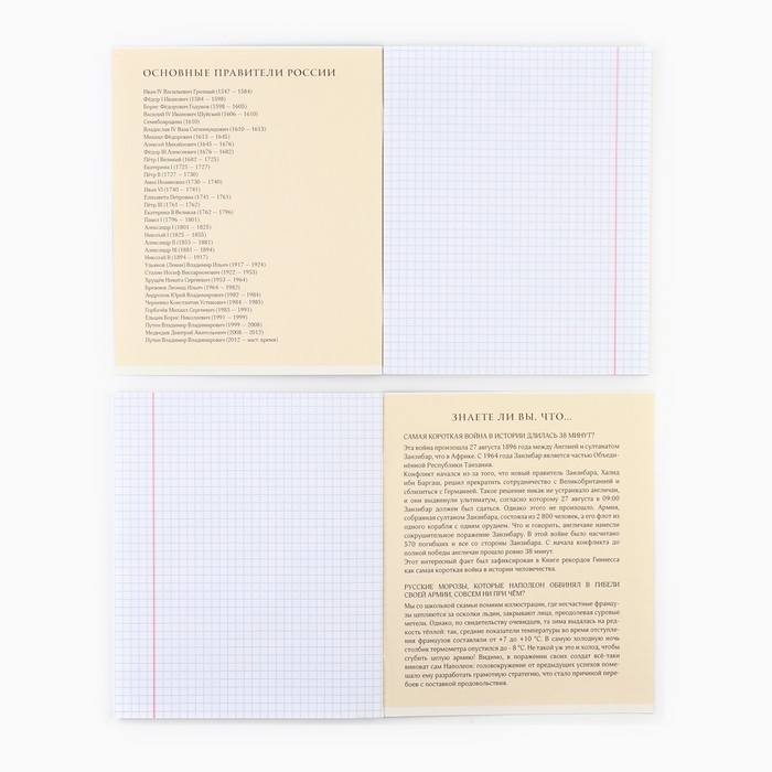 Предметная тетрадь А5, 48 л на скрепке &laquo;Силуэт.История&raquo; Софт тач лам, уф лак