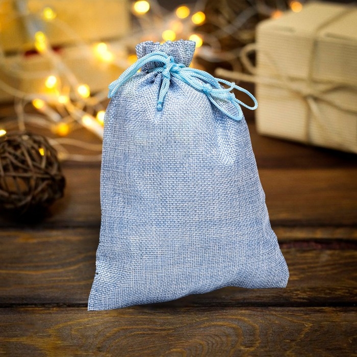 Мешочек подарочный из холщи, серый, 15 х 21 см Мешочек подарочный из холщи, серый, 15 х 21 см