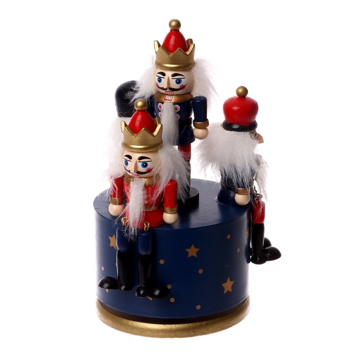 Новогодний сувенир &laquo;Карусель щелкунчики&raquo; 11 &times; 11 &times; 19 см, МИКС