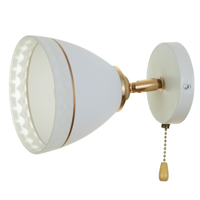 Бра 2729/1 E27 40Вт бело-золотой Бра 2729/1 E27 40Вт бело-золотой