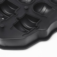 Форма для льда Доляна «Черепа», силикон, 6 ячеек, 18×12×3,5 см, цвет чёрный Форма для льда Доляна «Черепа», силикон, 6 ячеек, 18×12×3,5 см, цвет чёрный