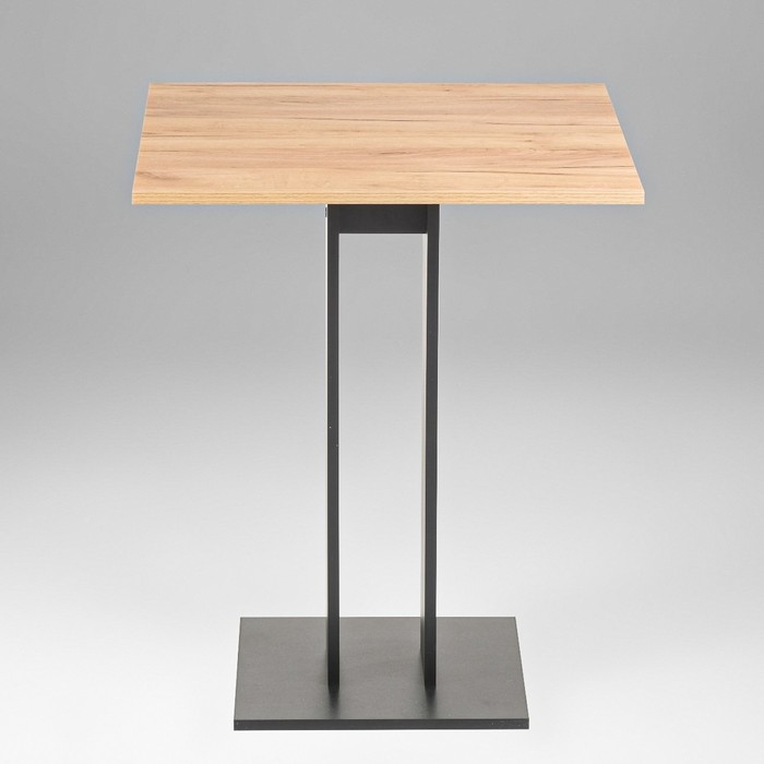 Стол кухонный на одной ножке Сандро, 650х650х780, Черный/Дуб крафт золотой Стол кухонный на одной ножке Сандро, 650х650х780, Черный/Дуб крафт золотой