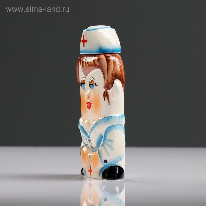 Штоф фарфоровый &laquo;Медсестра&raquo;, 0.35 л, в упаковке книге