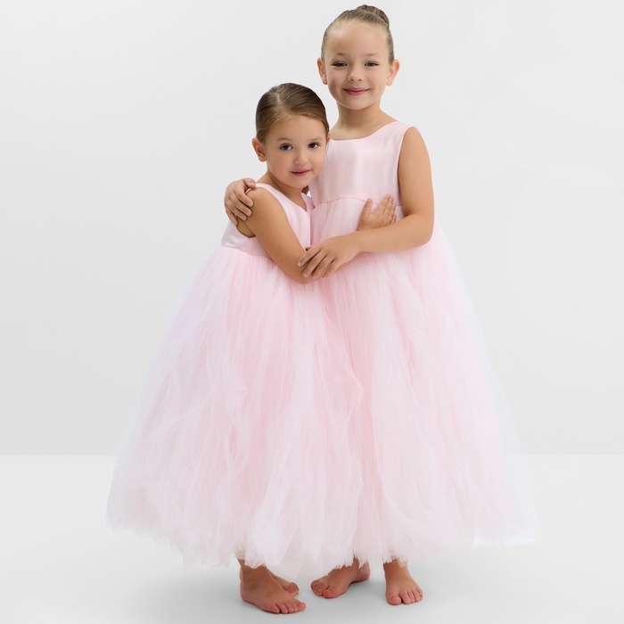 Платье детское нарядное KAFTAN рост 110, пыльно-розовый Платье детское нарядное KAFTAN рост 110, пыльно-розовый