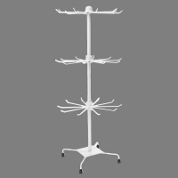 Вертушка, 3 яруса по 10 крючков, 28&times;28&times;65, цвет белый