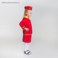 Детский карнавальный костюм "Стюардесса", юбка, пилотка, пиджак, 4-6 лет, рост 110-122 см Детский карнавальный костюм "Стюардесса", юбка, пилотка, пиджак, 4-6 лет, рост 110-122 см