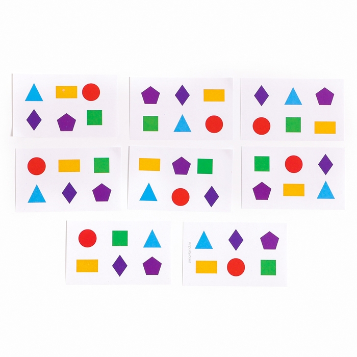 Головоломка деревянная. Повтори по образцу &laquo;Геометрические фигуры&raquo;, развивающие игры для детей