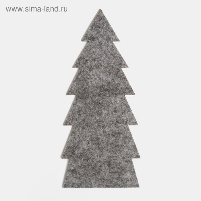 Новый год. Конверт для столовых предметов &laquo;Елка&raquo; 11х25 см, 100% п/э, фетр