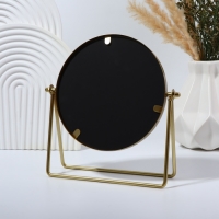 Зеркало настольное &laquo;Богема&raquo;, d зеркальной поверхности 14,5 см, цвет золотой