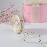 Лента капроновая &laquo;Горох&raquo;, 15 мм, 23 &plusmn; 1 м, цвет бежевый